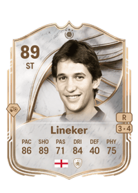 Gary Lineker Icon 89 OVR