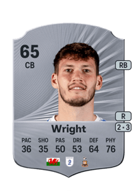 Joe Wright Rare 65 OVR