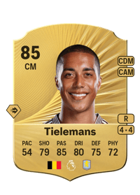 Youri Tielemans Rare 85 OVR