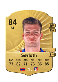 Alexander Sørloth Rare 84 OVR