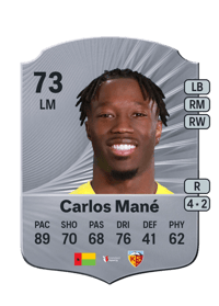 Carlos Mané Rare 73 OVR