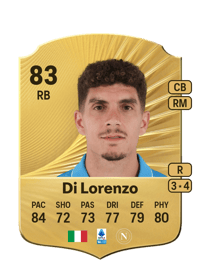 Giovanni Di Lorenzo Rare 83 OVR