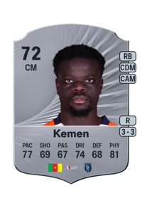 Olivier Kemen Rare 72 OVR