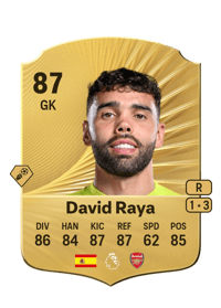 David Raya Rare 87 OVR