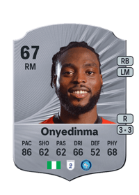 Fred Onyedinma Rare 67 OVR