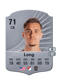 Aaron Long Rare 71 OVR
