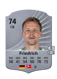 Marvin Friedrich Rare 74 OVR