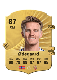 Martin Ødegaard Rare 87 OVR