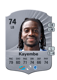 Joris Kayembe Rare 74 OVR