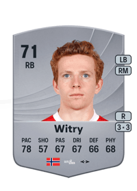 Aslak Fonn Witry Common 71 OVR