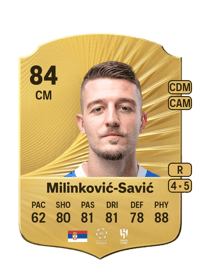 Sergej Milinković-Savić Rare 84 OVR