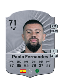 Paolo Fernandes Rare 71 OVR
