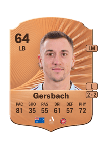 Alex Gersbach Rare 64 OVR