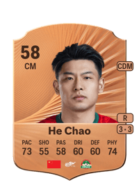 He Chao Rare 58 OVR