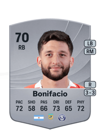 Ezequiel Bonifacio Common 70 OVR