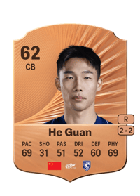 He Guan Rare 62 OVR