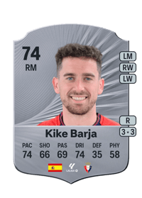 Kike Barja Rare 74 OVR
