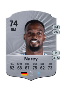 Khaled Narey Rare 74 OVR