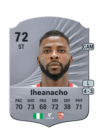 Kelechi Iheanacho Rare 72 OVR