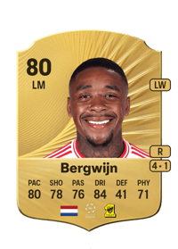 Steven Bergwijn Rare 80 OVR
