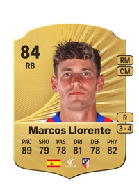 Marcos Llorente Rare 84 OVR