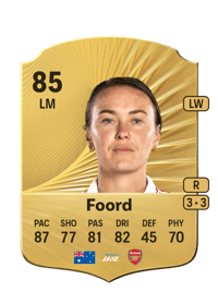Caitlin Foord Rare 85 OVR