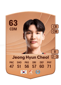 Jeong Hyun Cheol Common 63 OVR