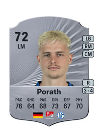 Finn Porath Rare 72 OVR