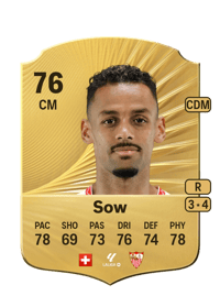 Djibril Sow Rare 76 OVR