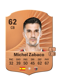 Míchel Zabaco Rare 62 OVR