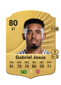 Gabriel Jesus Rare 80 OVR