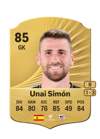 Unai Simón Rare 85 OVR