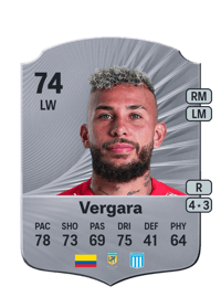 Duván Vergara Rare 74 OVR