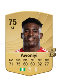Taiwo Awoniyi Common 75 OVR