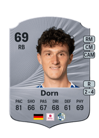 Pius Dorn Rare 69 OVR