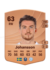 Carl Johansson Common 63 OVR