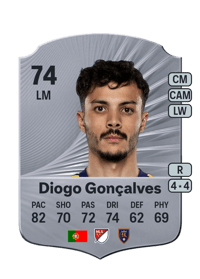 Diogo Gonçalves Rare 74 OVR