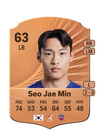 Seo Jae Min Rare 63 OVR