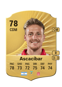 Santiago Ascacíbar Rare 78 OVR