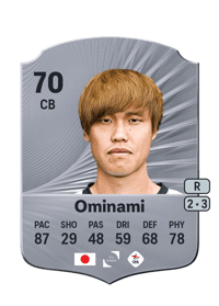 Takuma Ominami Rare 70 OVR