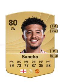 Jadon Sancho Common 80 OVR