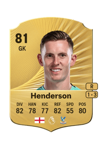 Dean Henderson Rare 81 OVR