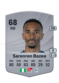 Noah Joel Sarenren Bazee Common 68 OVR