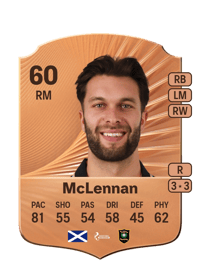 Connor McLennan Rare 60 OVR