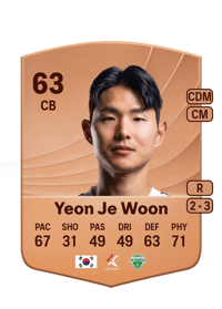 Yeon Je Woon Common 63 OVR