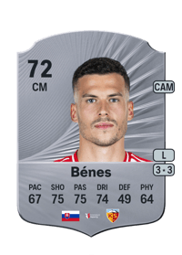 László Bénes Rare 72 OVR