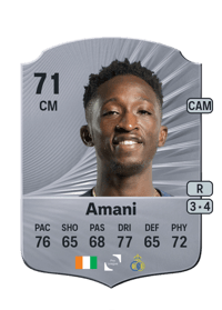 Lazare Amani Rare 71 OVR