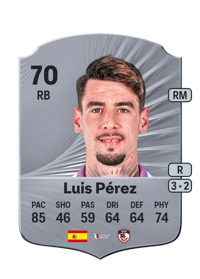 Luis Pérez Rare 70 OVR