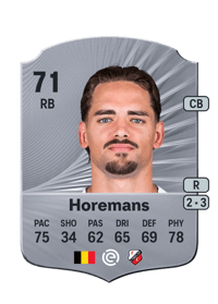 Siebe Horemans Rare 71 OVR