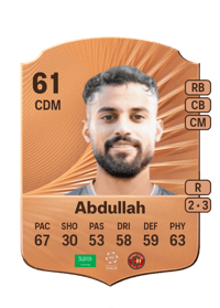 Tareq Abdullah Rare 61 OVR